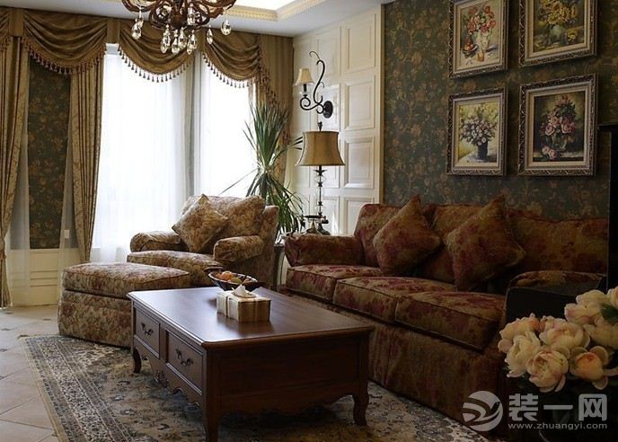 欧式风格客厅装饰装修设计效果图