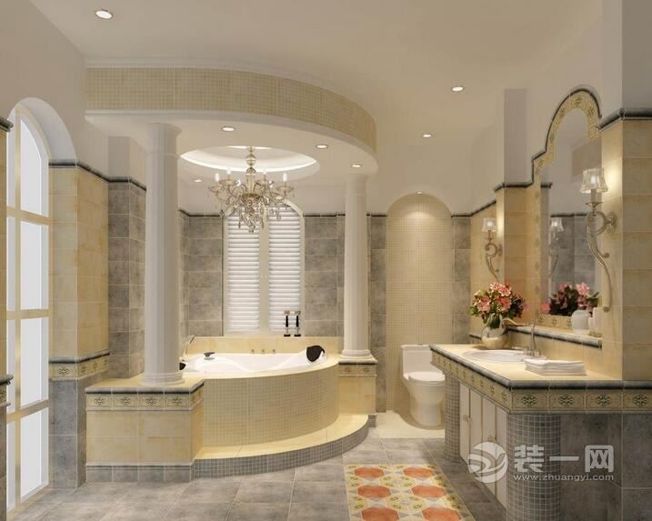 装一网推荐卫浴间瓷砖设计案例